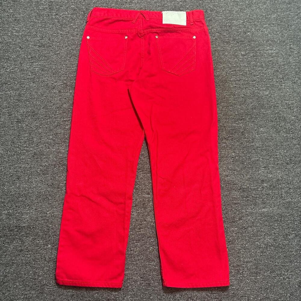 Akademiks red relaxed fit jeans